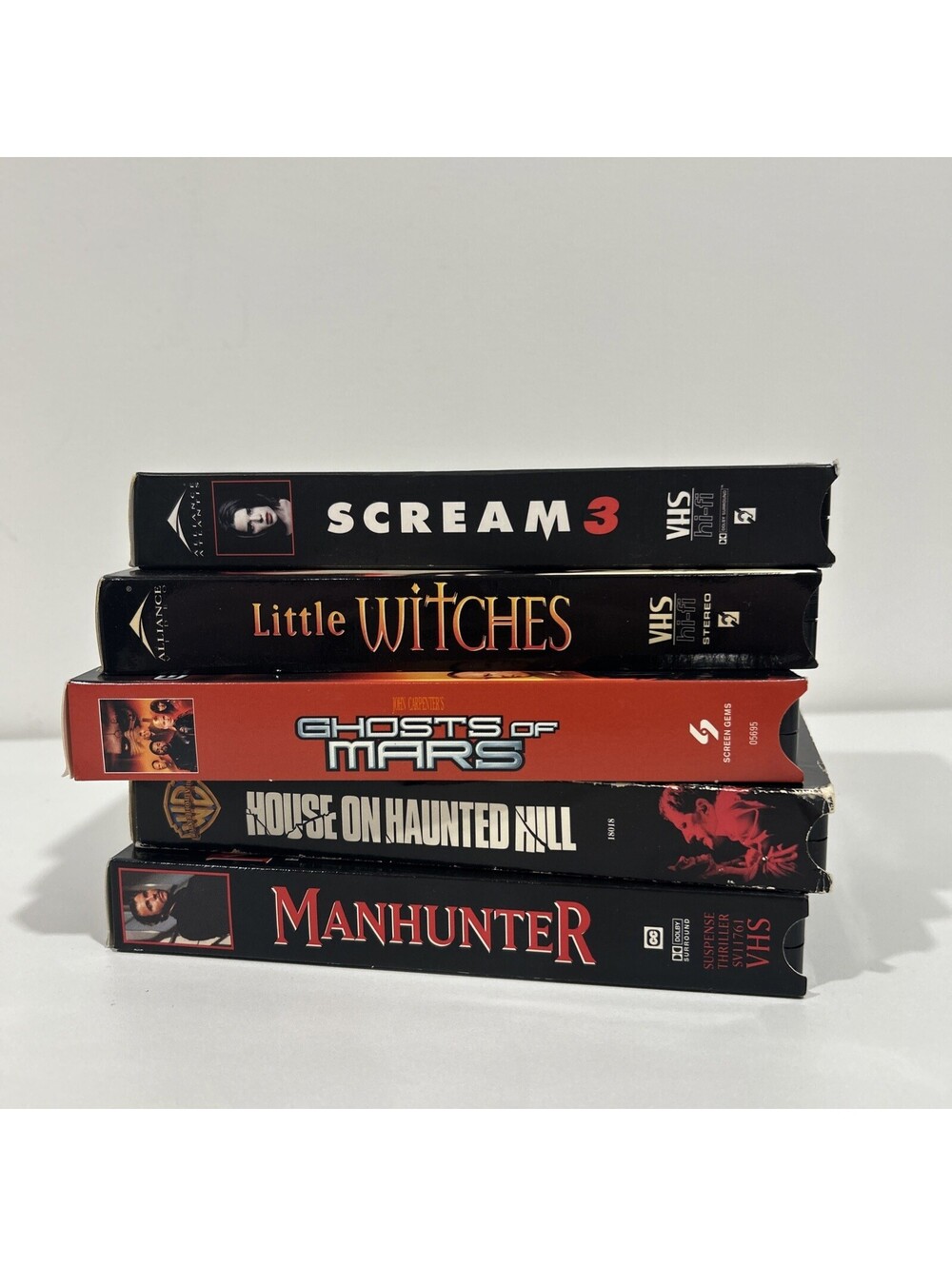 Horror Thriller Cult VHS Lot of 5 Little Witches Manhunter Scream 3